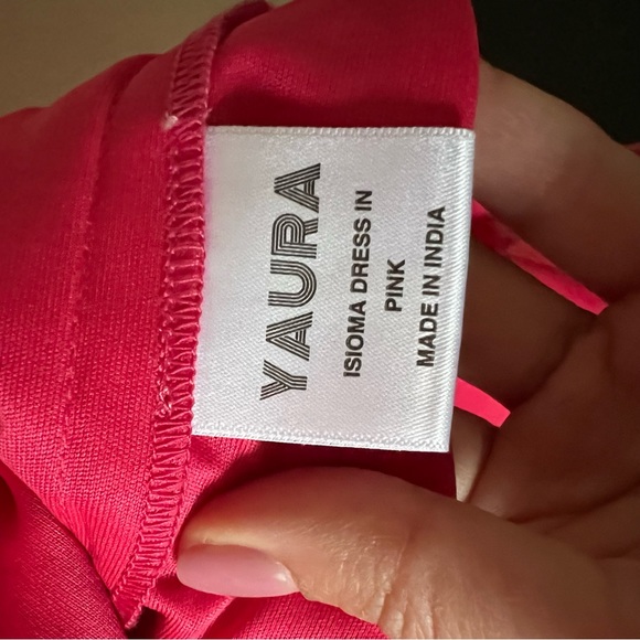 NWT Yaura Pink Isioma Ruffled Maxi Visit UK 10 US 6 C10 - Picture 5 of 8